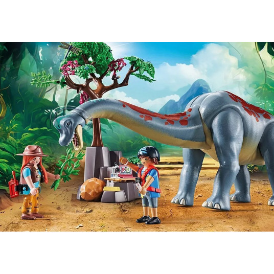 Set with figurines Dinos 71819 Brachiosaurus with Hover craft