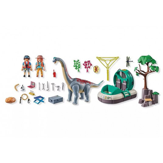 Set with figurines Dinos 71819 Brachiosaurus with Hover craft