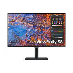 68,6 cm/27 collu (3840 x 2160) Samsung S27B800PXP 16:9 5 ms IPS HDMI DisplayPort USB-C VESA Pivot 4K melns
