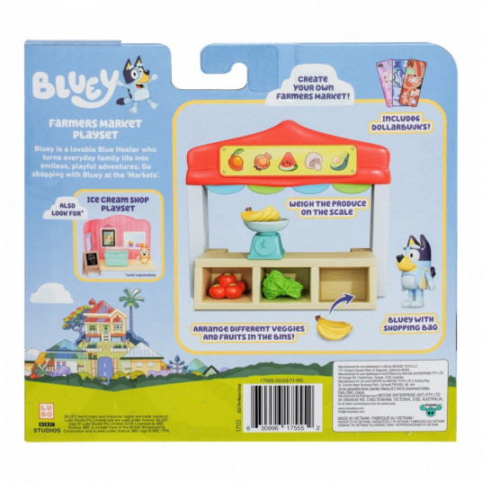 Figūru komplekts Mini Bluey pārtikas veikals