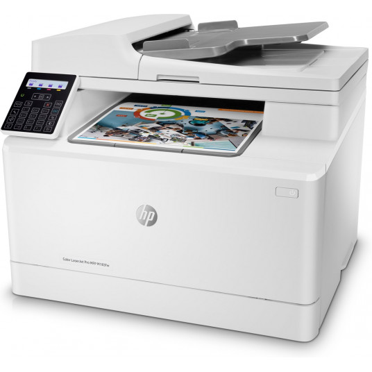 HP Color LaserJet Pro MFP M183fw, drukāšana, kopēšana, skenēšana, fakss, 35 lapu ADF; Energoefektīvas; Spēcīga drošība; Divjoslu Wi-Fi