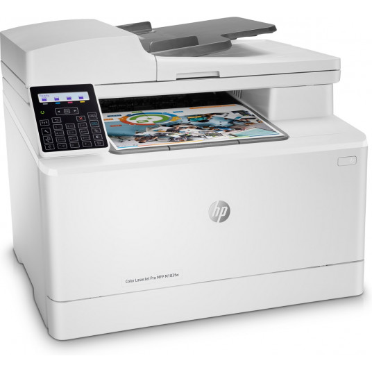 HP Color LaserJet Pro MFP M183fw, drukāšana, kopēšana, skenēšana, fakss, 35 lapu ADF; Energoefektīvas; Spēcīga drošība; Divjoslu Wi-Fi