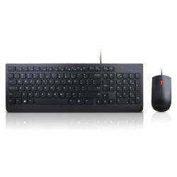 Lenovo 4X30L79883 Tastatūra Pele komplektā Universālā USB QWERTY angļu (ASV) melna