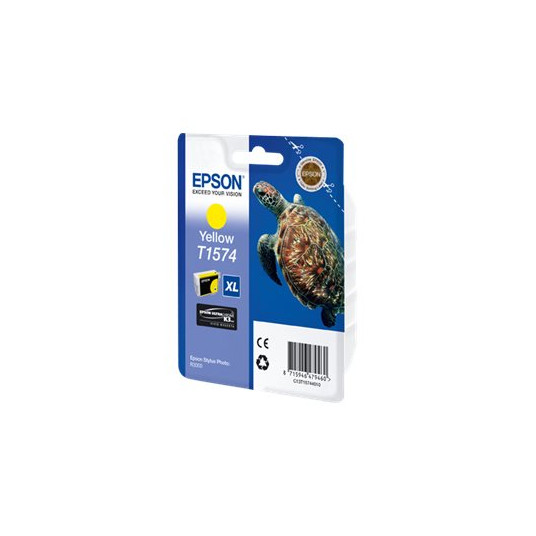 "Epson Tinte 5LB T1574 ink cartridge yellow standard capacity 1-pack blister without alarm"
