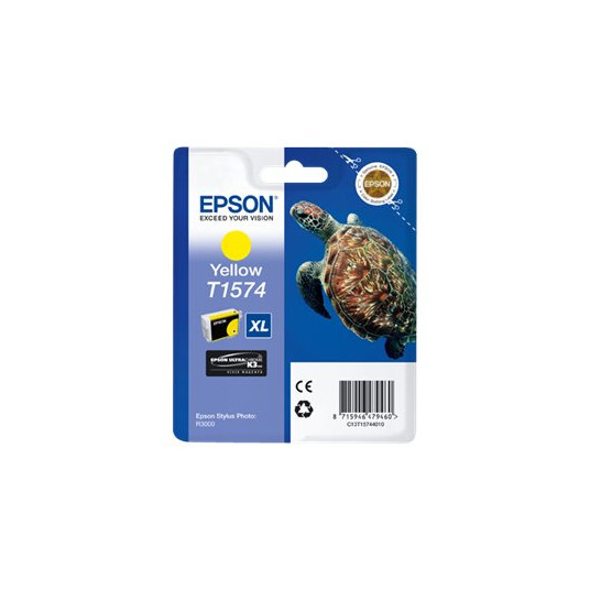 "Epson Tinte 5LB T1574 ink cartridge yellow standard capacity 1-pack blister without alarm"