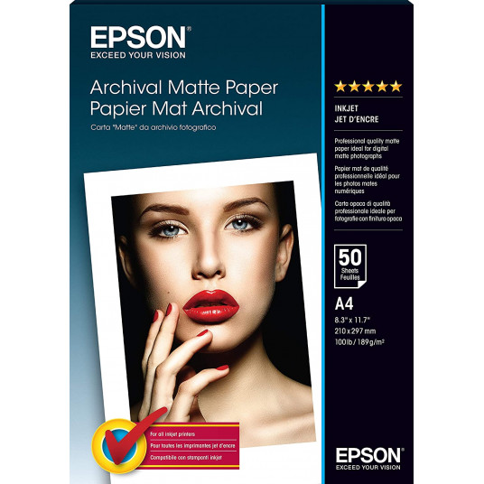 Arhīva matēts papīrs - A4 - 50 lapas | A4