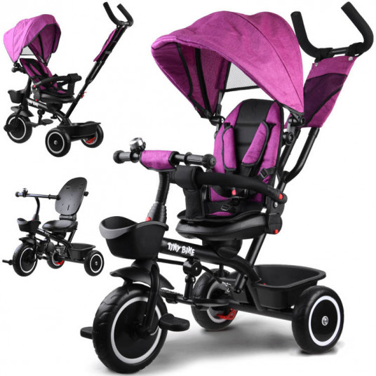 Tiny Bike 3in1 pink tricycle with a roof SP0650