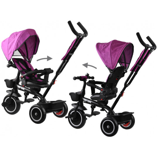 Tiny Bike 3in1 pink tricycle with a roof SP0650