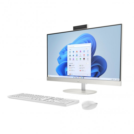 HP All-in-One PC 24-cr0110ng 60,45cm (23,8") FHD displejs, AMD Ryzen 3 7320U, 8GB DDR5 RAM, 512GB SSD, AMD Radeon, DOS