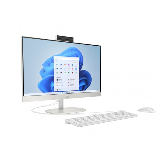 HP All-in-One PC 24-cr0110ng 60,45cm (23,8") FHD displejs, AMD Ryzen 3 7320U, 8GB DDR5 RAM, 512GB SSD, AMD Radeon, DOS