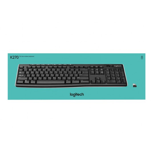 LOGI K270 bezvadu tastatūra (Apvienotā Karaliste)