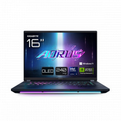 Klēpjdators GIGABYTE AORUS MASTER 16, 16 QHD+, Intel Core Ultra 9, RAM 32GB, 2TB SSD, NVIDIA GeForce RTX 5080, Windows 11 Pro, Dark Tide BYHC5DEE65SP