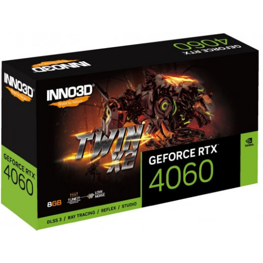 "Inno3D GeForce RTX 4060 Twin X2 V2" 8GB GDDR6 DLSS 3