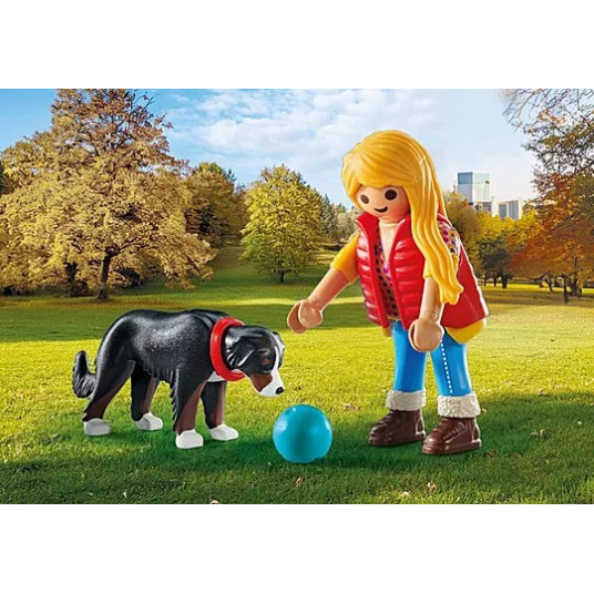 My Life 71738 Woman with Mountain Dog