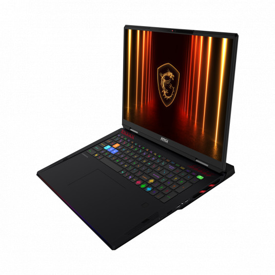Klēpjdators MSI Raider 18 HX AI A2XWIG-075, 18 UHD+, Intel Core Ultra 9, RAM 64GB, 4TB SSD, NVIDIA GeForce RTX 5080, Windows 11 Home, Core Black 001824-075