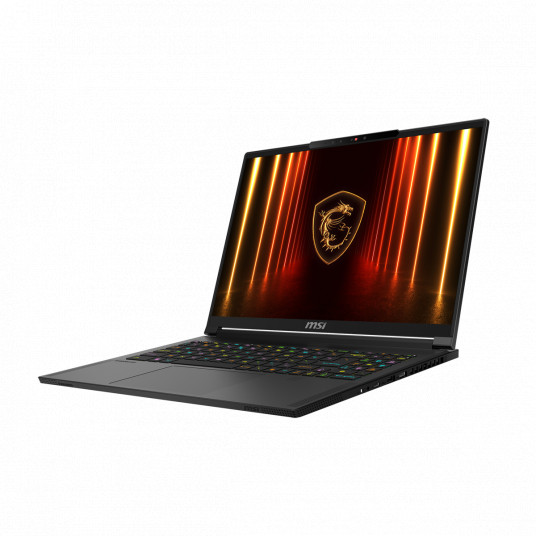Klēpjdators MSI Stealth A16 AI+ A3XWIG-043, 16 QHD+, AMD Ryzen AI 9, RAM 32GB, 2TB SSD, NVIDIA GeForce RTX 5080, Windows 11 Home, Core Black 0015FL-043