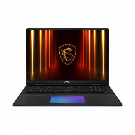Klēpjdators MSI Titan 18 HX AI A2XWIG-073, 18 UHD+, Intel Core Ultra 9, RAM 64GB, 6TB SSD, NVIDIA GeForce RTX 5080, Windows 11 Pro, Core Black 001824-073
