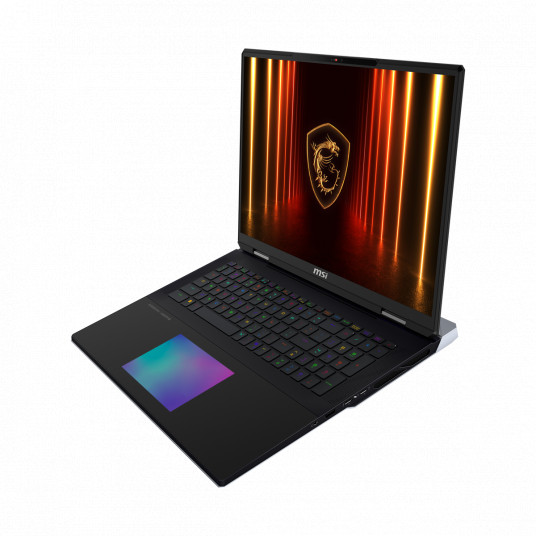 Klēpjdators MSI Titan 18 HX AI A2XWIG-073, 18 UHD+, Intel Core Ultra 9, RAM 64GB, 6TB SSD, NVIDIA GeForce RTX 5080, Windows 11 Pro, Core Black 001824-073