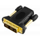 HDMI-DVI-D adapteris DELTACO Full HD 60Hz, apzeltīti savienotāji, melns / HDMI-11-K / R00100024