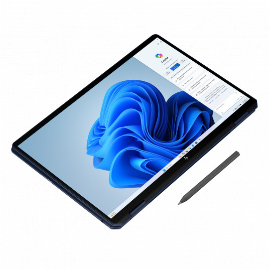 HP OmniBook Ultra Flip 14-fh0171ng, t.sk. HDMI adapteris un pildspalva 14" 2,8k OLED Touch 120 Hz, Intel Core Ultra 7 256V, 16 GB RAM, 1 TB SSD, Windows 11