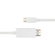 USB-C un HDMI kabelis DELTACO 4K UHD, apzeltīti savienotāji, 1 m, balts / R00140020