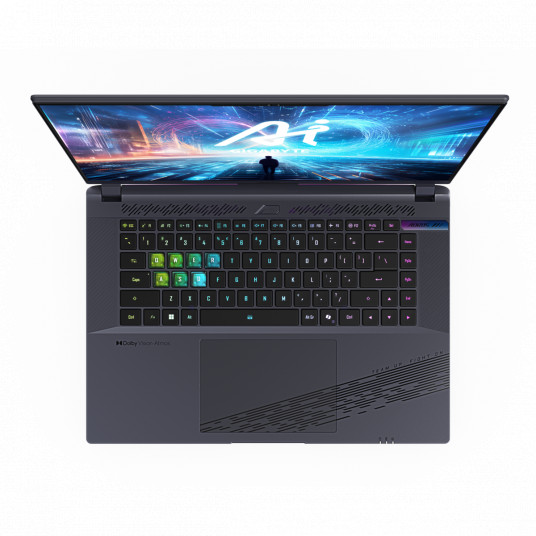 GIGABYTE AORUS 16X ASG-63DEC65SH — 16 collu QHD 165 Hz displejs, Intel Core i9-14900HX, 32 GB RAM, 2 TB SSD, NVIDIA GeForce RTX™ 4070, Windows 11 Home