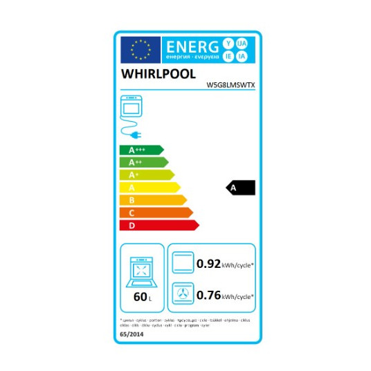 Whirlpool W5G8LMSWTX gāzes plīts