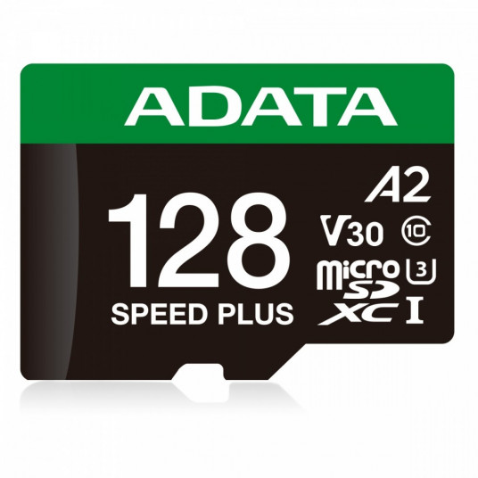 microSD Speed Plus card 128GB UHS1 U3 V30 A2 180/160 MB/s