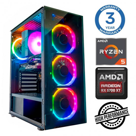 INTOP Ryzen 5 5500 32GB 500SSD M.2 NVME RX5700 XT 8GB no-OS