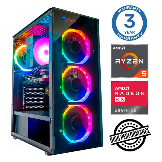 INTOP Ryzen 5 5600X 64GB 1TB SSD M.2 NVME+2TB RX580 8GB no-OS