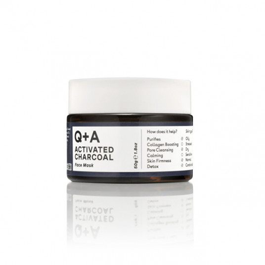 Q+A - Aktīvās ogles sejas maska (Face Mask) 50 g