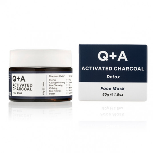 Q+A - Aktīvās ogles sejas maska (Face Mask) 50 g
