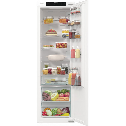 Gorenje Refrigerator | RI517E41WF | Energy efficiency class E | Built-in | Larder | Height 177.2 cm | Fridge net capacity 300 L | Display | 35 dB | White