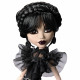 "Monster High X Wednesday Wednesday" lelle melnā kleitā