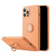Mocco Pastel Ring Silicone Back Case for Xiaomi Redmi Note 9T Orange