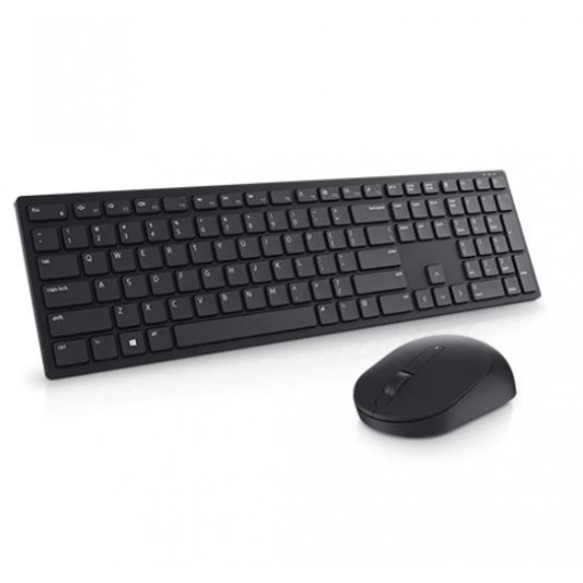 Dell Pro Keyboard and Mouse (RTL BOX)  KM5221W Wireless, Wireless (2.4 GHz), Batteries included, Russian (QWERTY), Black