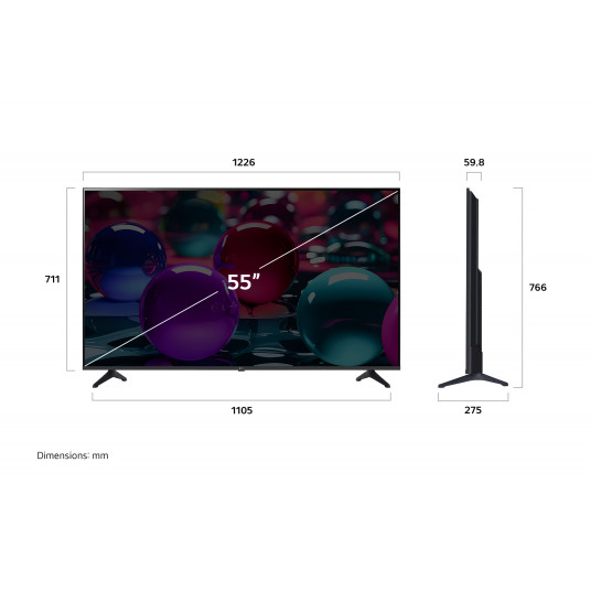 Televīzija LG 55UA73003LA UHD 55" Smart