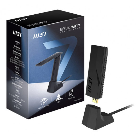 MSI BE6500 WiFi7 USB zibatmiņas karte - saskarnes karte / adapteris USB 3.2 Gen 1 (3.1 Gen 1)