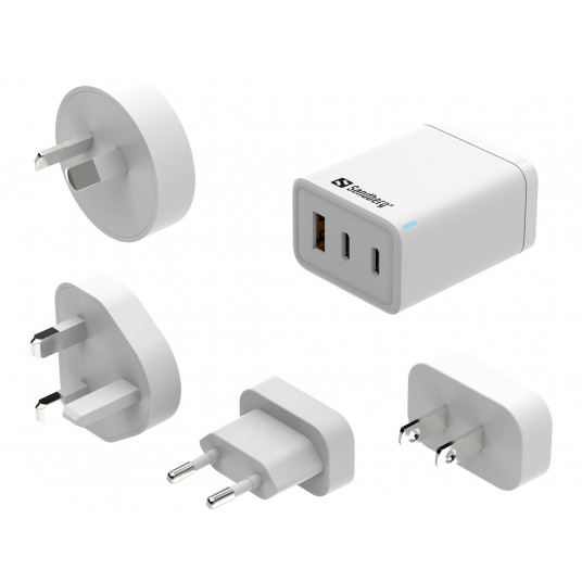 Sandberg 441-59 3in1 TravelCharger EU+UK+US+AUS+AUS