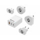 Sandberg 441-59 3in1 TravelCharger EU+UK+US+AUS+AUS