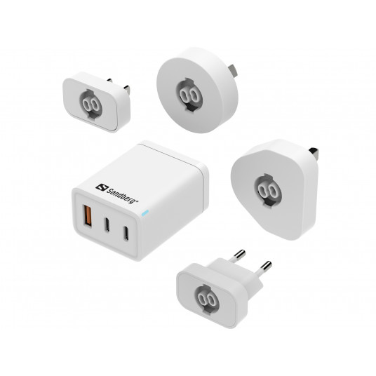 Sandberg 441-59 3in1 TravelCharger EU+UK+US+AUS+AUS