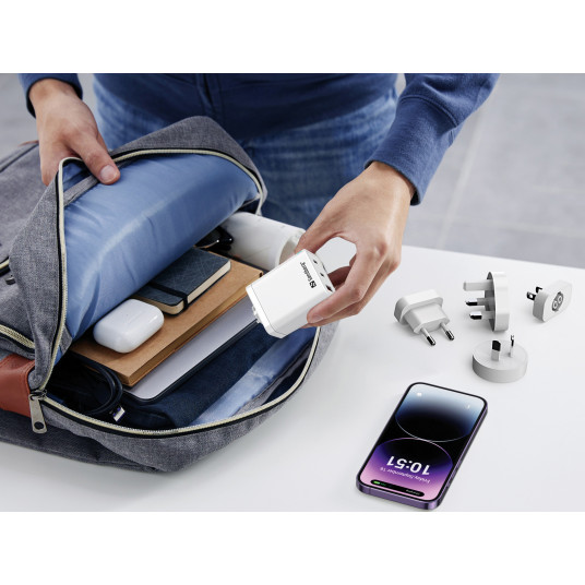 Sandberg 441-59 3in1 TravelCharger EU+UK+US+AUS+AUS