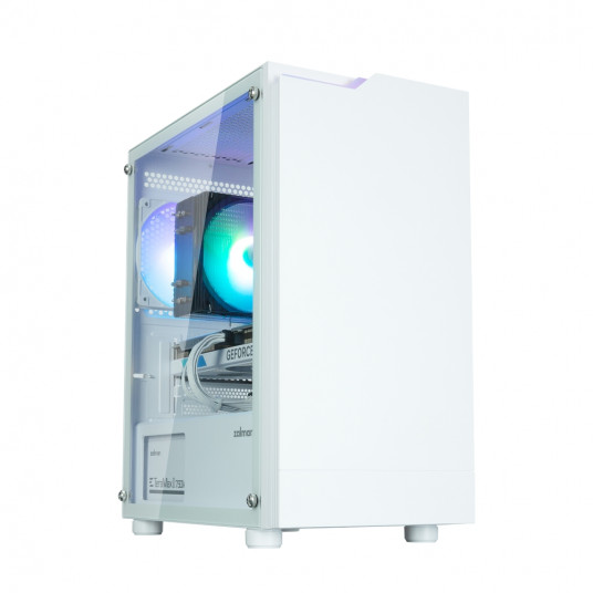 Zalman T4 Plus White  Mini Tower Case, 120mm ARGB Fan x1