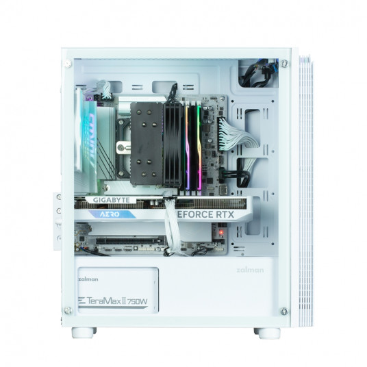 Zalman T4 Plus White  Mini Tower Case, 120mm ARGB Fan x1