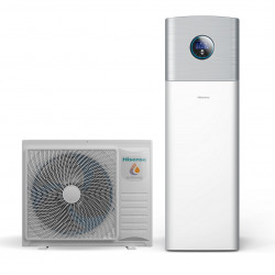 Hisense Hi-Therma Integra siltumsūkņa KOMPLEKTS Ar integrētu nerūsējošā tērauda katlu 4,4kw/1f AHW-044HCDS1+AHS-044HCDSAA-23