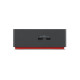 Lenovo 40B00300EU piezīmjdatora dokstacija/savienotāju replikators ar vadu Thunderbolt 4 melns, sarkans
