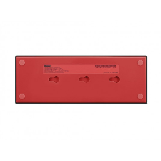 Lenovo 40B00300EU piezīmjdatora dokstacija/savienotāju replikators ar vadu Thunderbolt 4 melns, sarkans
