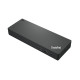 Lenovo 40B00300EU piezīmjdatora dokstacija/savienotāju replikators ar vadu Thunderbolt 4 melns, sarkans