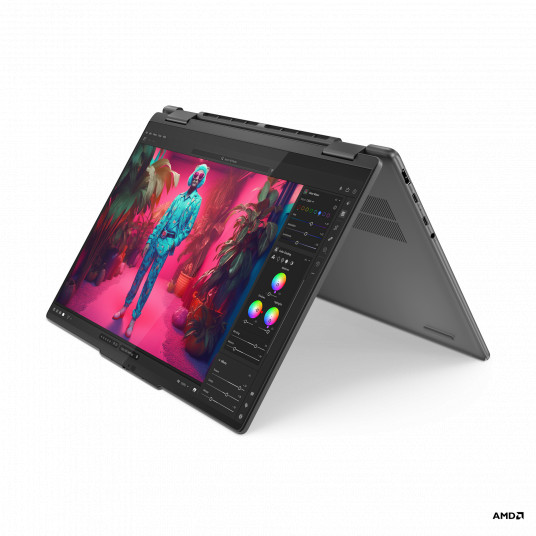 Klēpjdators Lenovo Yoga 7 2-in-1 14AHP9, AI-Powered Gaming PC, 14 WUXGA, AMD Ryzen 7, RAM 16GB, 512GB SSD, AMD Radeon 780M Graphics, Windows 11 Home, Grey 83DK002TPB