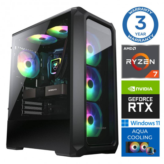 INTOP AQUA Ryzen 7 7700X 32GB DDR5 1TB SSD M.2 NVME RTX5060Ti 16GB WIN11